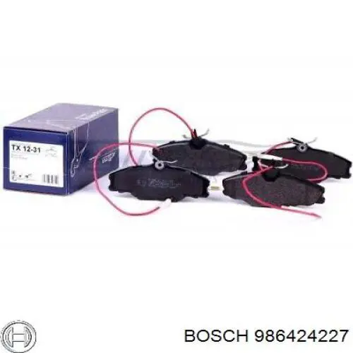 Купити 986424227 Bosch Колодки гальмівні передні, дискові