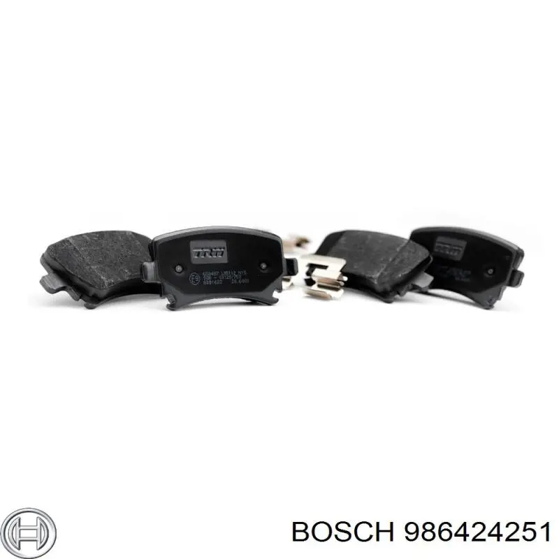 Колодки гальмівні передні, дискові 986424251 Bosch