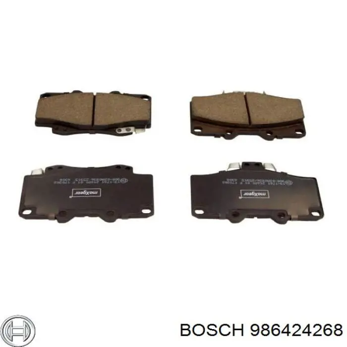 Колодки гальмівні передні, дискові 986424268 Bosch