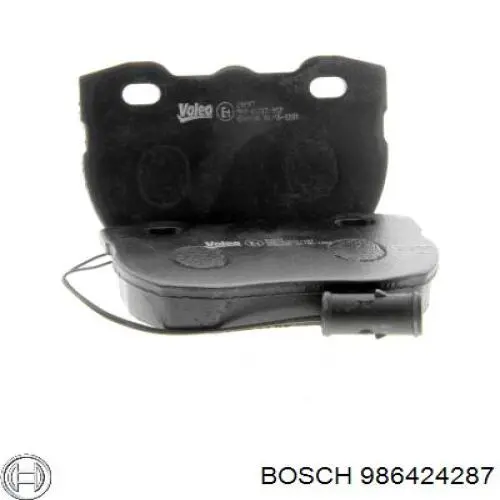 986424287 Bosch колодки гальмівні передні, дискові