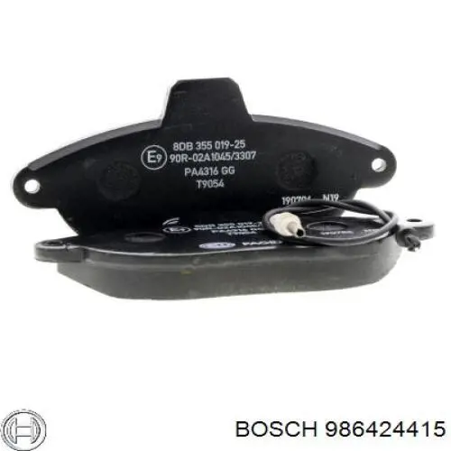 986424415 Bosch Передні гальмівні колодки
