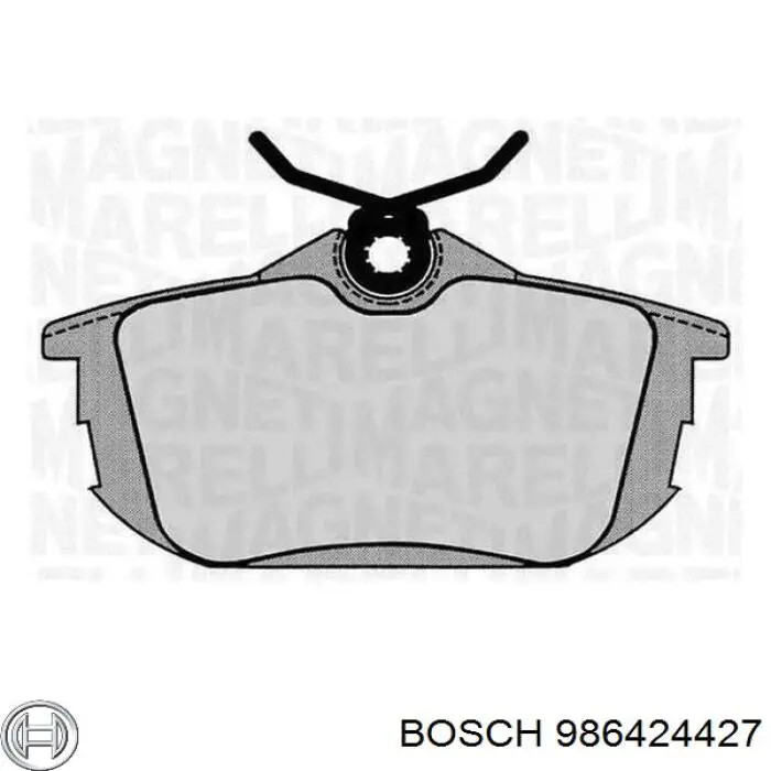 986424427 Bosch Колодки гальмівні задні, дискові