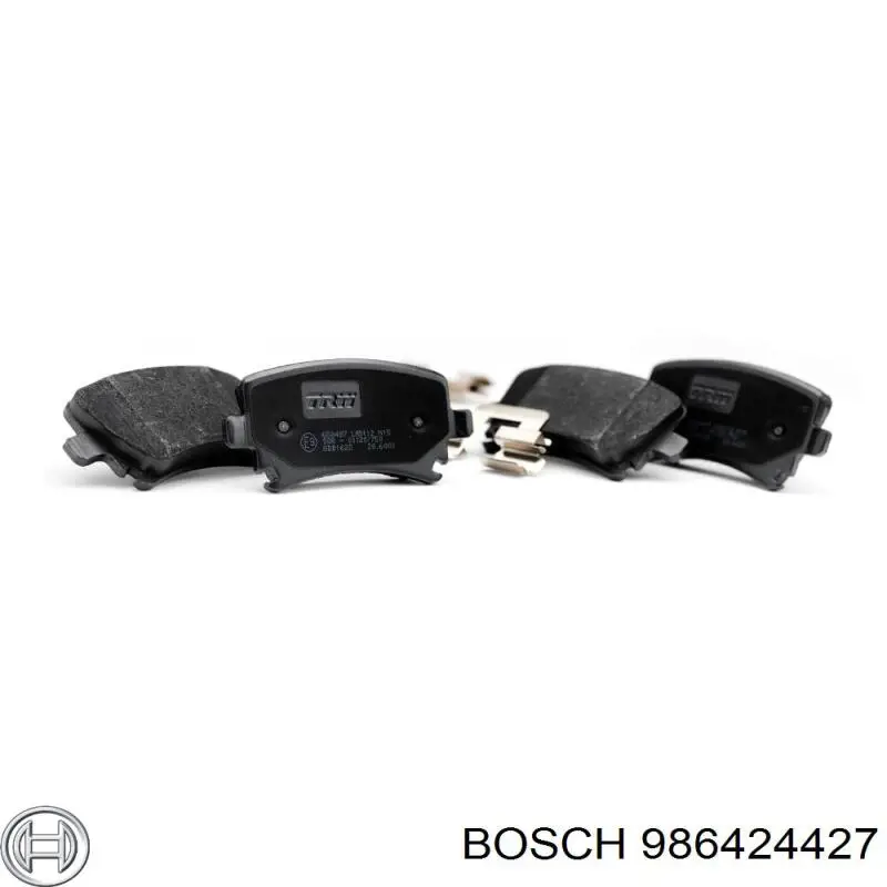 Задні гальмівні колодки Bosch 986424427 ціна, від 17.99 USD