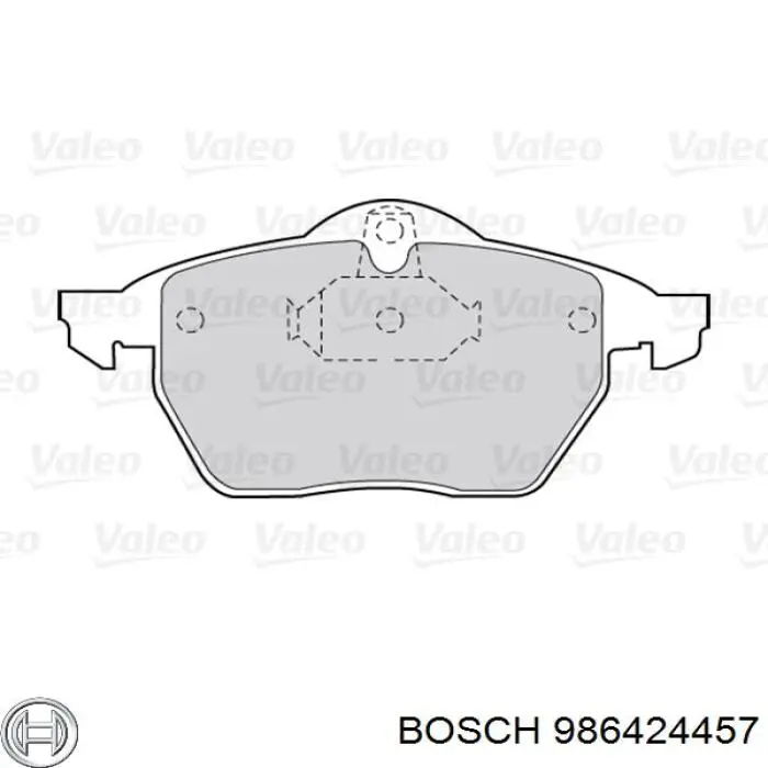Гальмівні колодки Bosch 986424457 ціна, від 23.08 USD
