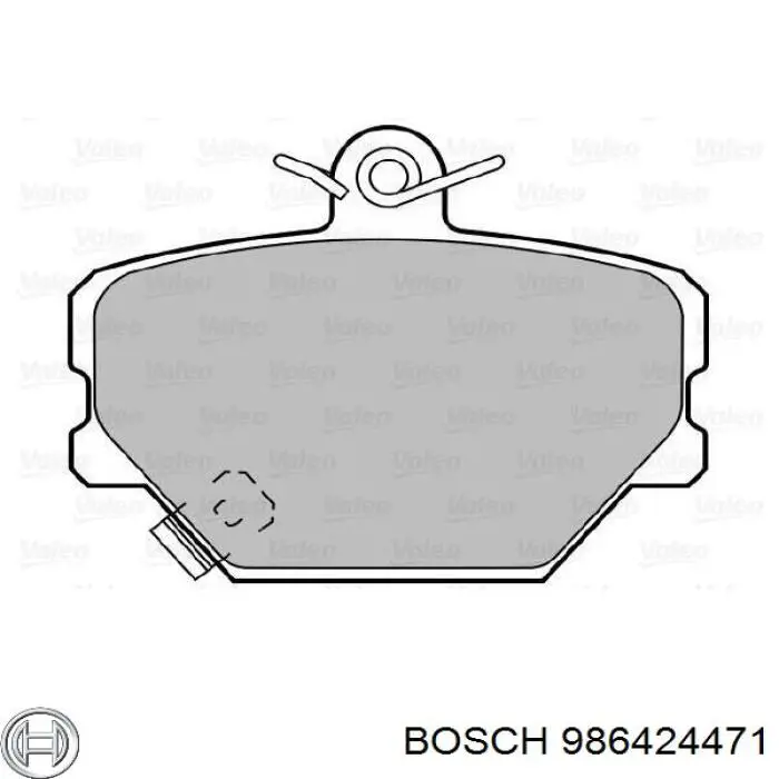986424471 Bosch колодки гальмівні передні, дискові