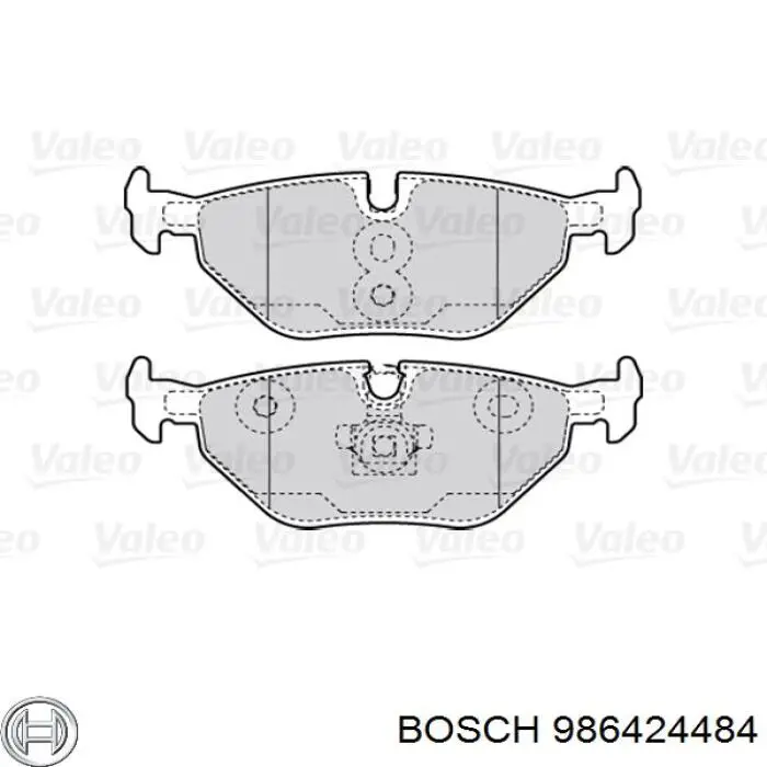 Купити 986424484 Bosch Задні колодки
