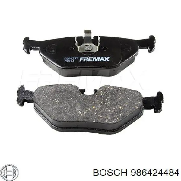 986424484 Bosch Колодки гальмівні задні, дискові