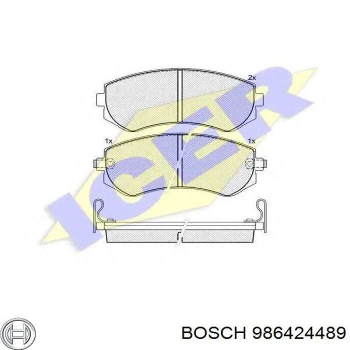 Купити 986424489 Bosch Колодки гальмівні передні, дискові