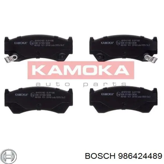 Передні тормозні колодки 986424489 Bosch