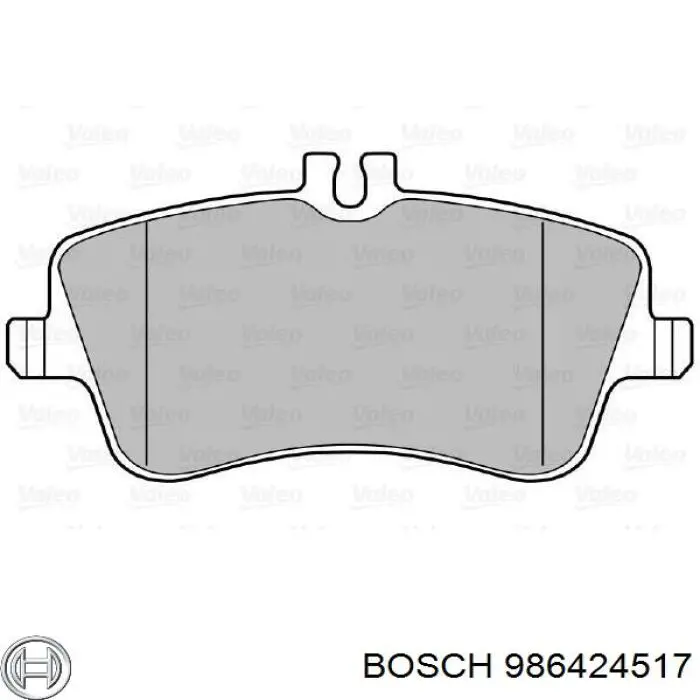 Гальмівні колодки Bosch 986424517 ціна, від 21.53 USD