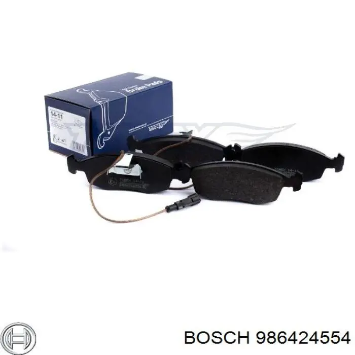 Гальмівні колодки Bosch 986424554 ціна, від 17.40 USD
