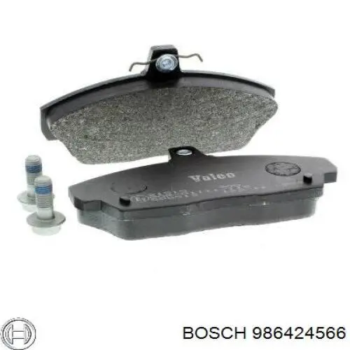 Купити 986424566 Bosch Колодки гальмівні передні, дискові