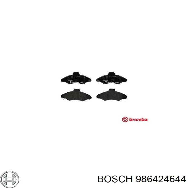 986424644 Bosch колодки гальмівні передні, дискові