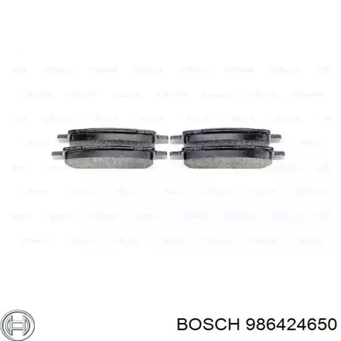 986424650 Bosch Колодки гальмівні задні, дискові