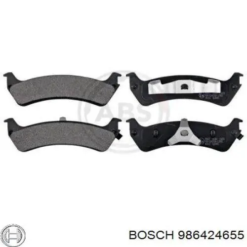 Колодки гальмові задні, дискові 986424655 Bosch