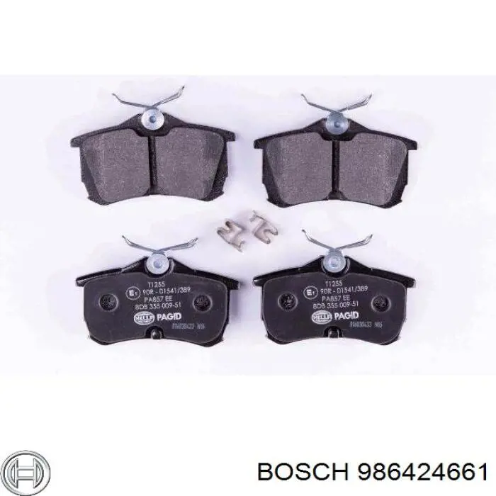 Задні гальмівні колодки Bosch 986424661 ціна, від 18.96 USD