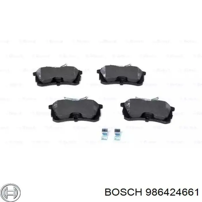 986424661 Bosch Колодки гальмівні задні, дискові