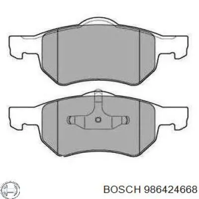 Гальмівні колодки Bosch 986424668 ціна, від 27.62 USD
