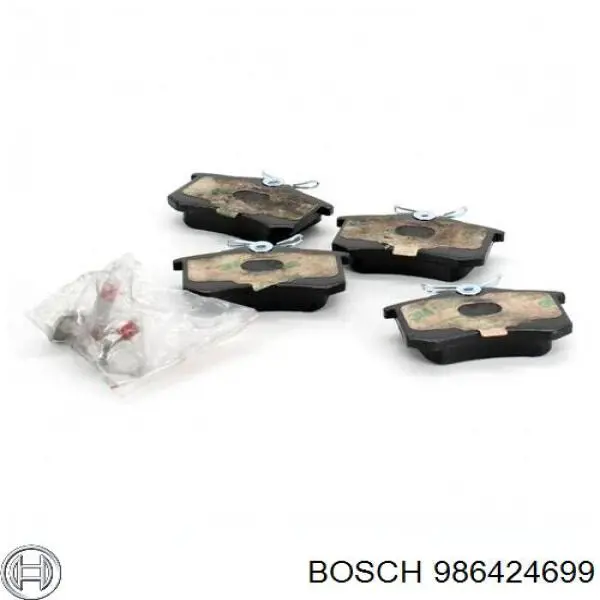 Купити 986424699 Bosch Задні колодки