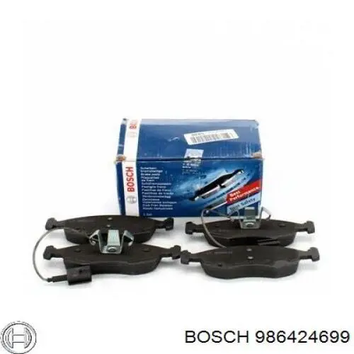 Задні гальмівні колодки 986424699 Bosch