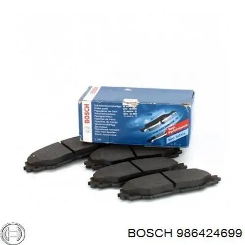 Задні дискові колодки Bosch 986424699