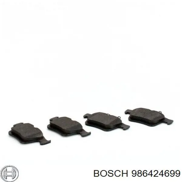 986424699 Bosch Колодки гальмівні задні, дискові