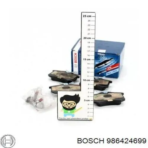 Задні гальмівні колодки Bosch 986424699 ціна, від 30.44 USD