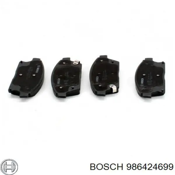 Задні гальмівні колодки 986424699 Bosch