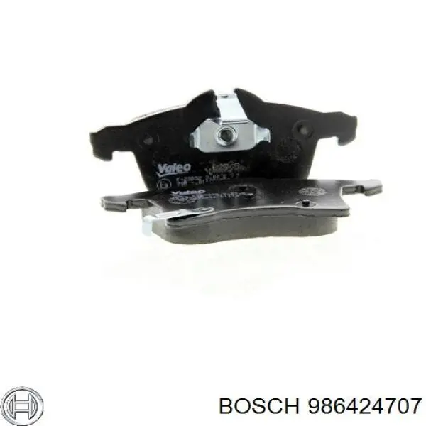 Передні тормозні колодки 986424707 Bosch