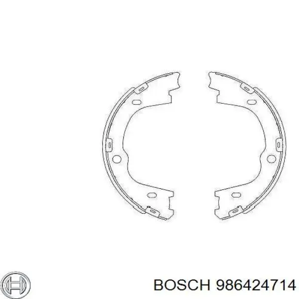 Колодки гальмівні передні, дискові 986424714 Bosch