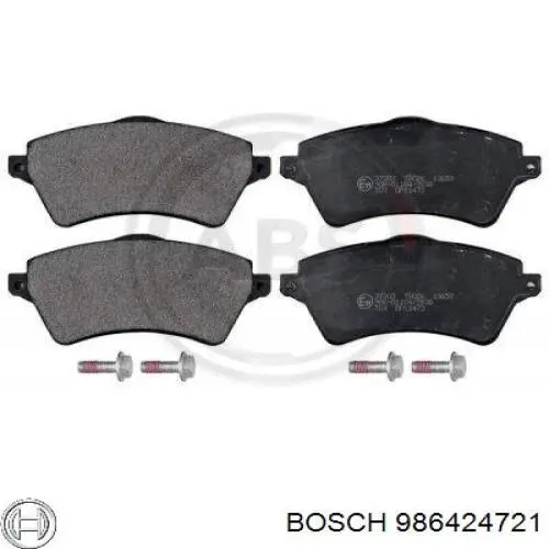 986424721 Bosch Передні гальмівні колодки