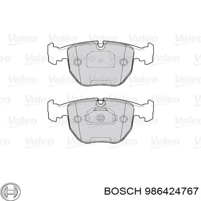 986424767 Bosch Передні гальмівні колодки