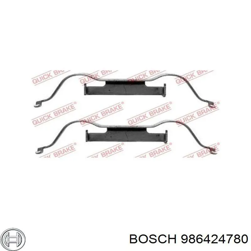 986424780 Bosch колодки гальмівні передні, дискові