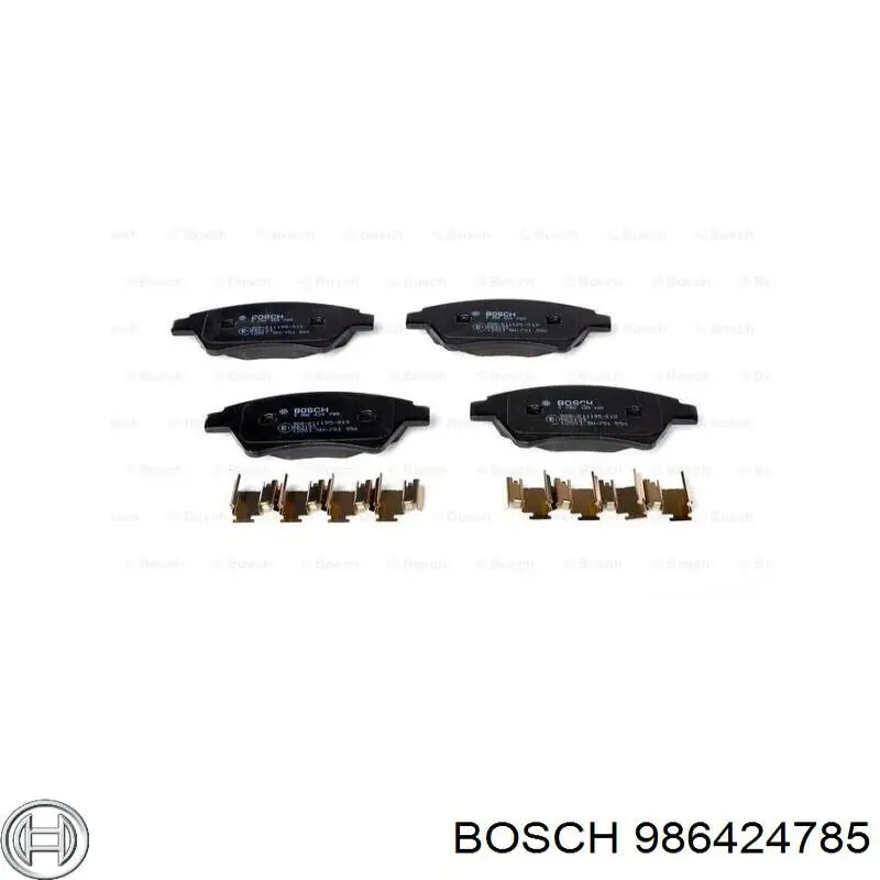 Гальмівні колодки Bosch 986424785 ціна, від 19.50 USD