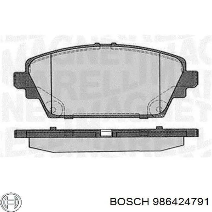 986424791 Bosch Передні гальмівні колодки