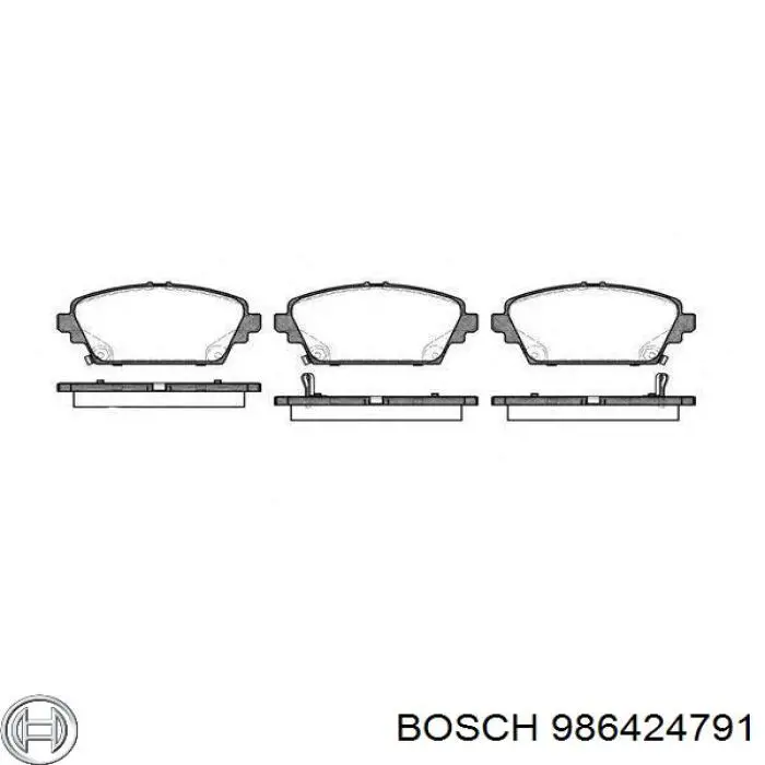 986424791 Bosch колодки гальмівні передні, дискові