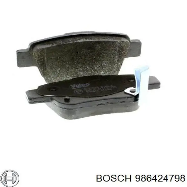 Задні гальмівні колодки Bosch 986424798 ціна, від 16.14 USD
