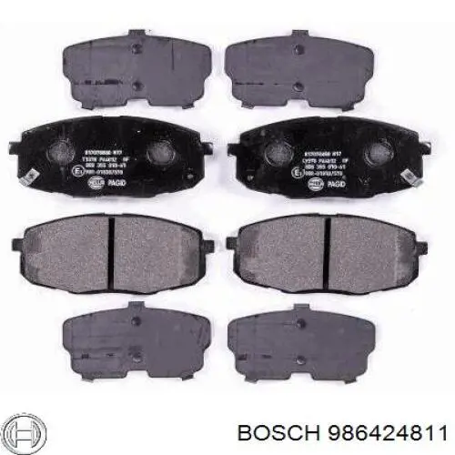 Купити 986424811 Bosch Колодки гальмівні передні, дискові