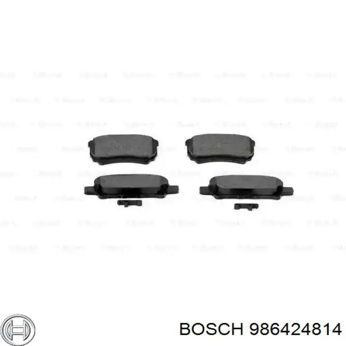 Задні гальмівні колодки 986424814 Bosch