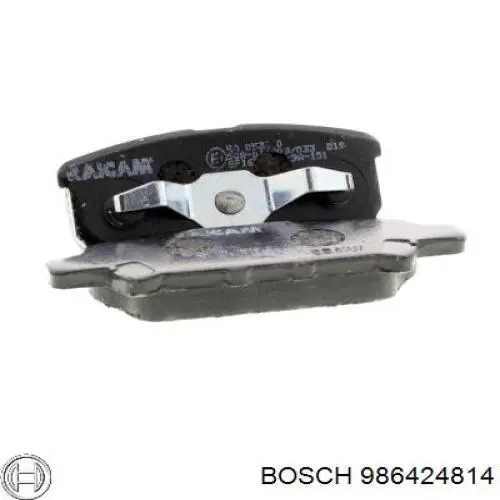 986424814 Bosch Колодки гальмівні задні, дискові
