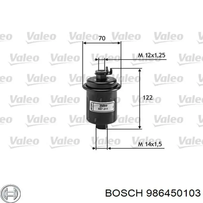 986450103 Bosch фільтр паливний