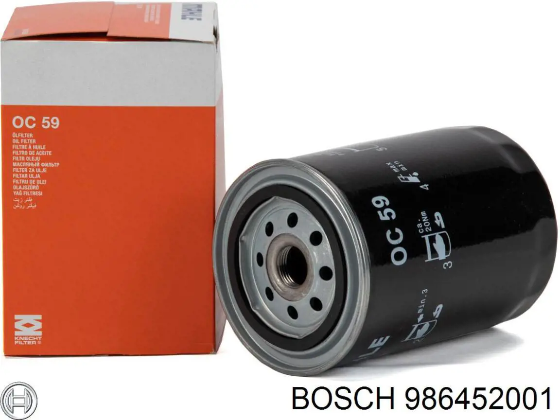 Масляний фільтр двигуна Bosch 986452001 ціна, від 6.90 USD