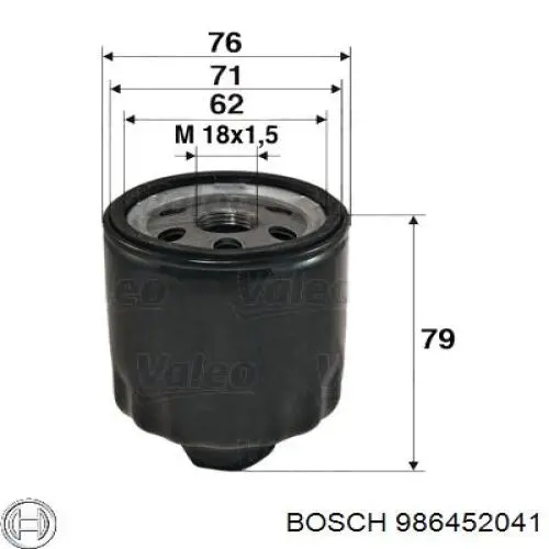 Масляний фільтр 986452041 Bosch