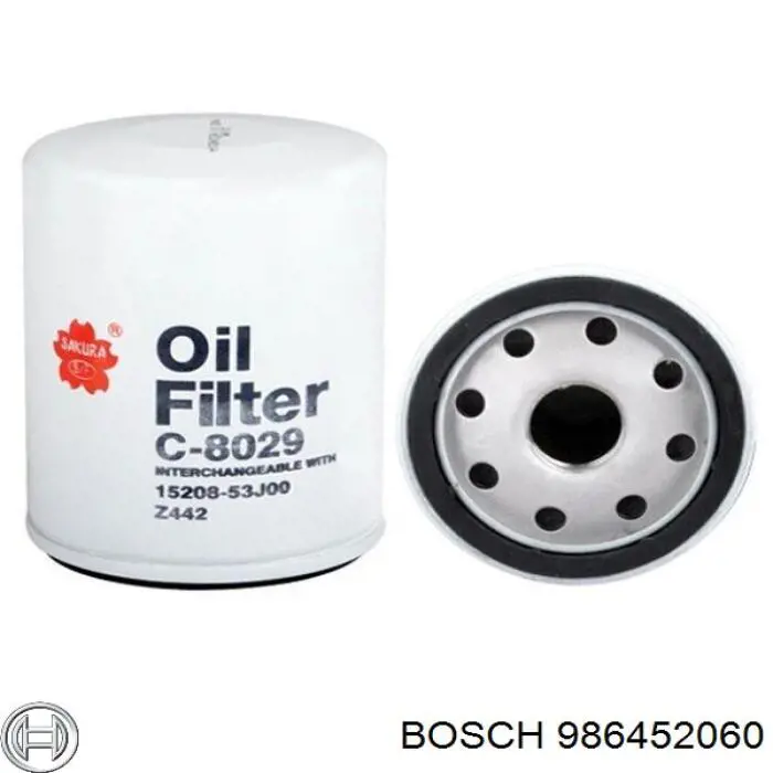 986452060 Bosch фільтр масляний