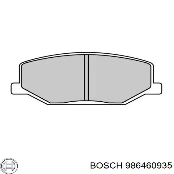 Купити 986460935 Bosch Колодки гальмівні передні, дискові