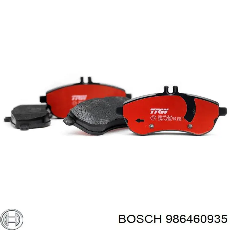 986460935 Bosch Передні гальмівні колодки