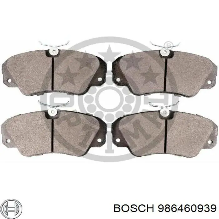 Купити 986460939 Bosch Колодки гальмівні передні, дискові