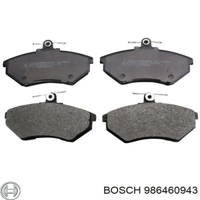 Купити 986460943 Bosch Колодки гальмівні передні, дискові