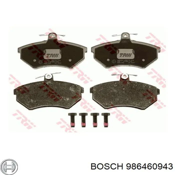986460943 Bosch колодки гальмівні передні, дискові