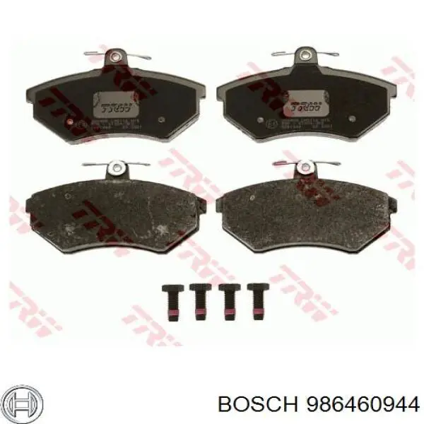 Купити 986460944 Bosch Колодки гальмівні передні, дискові